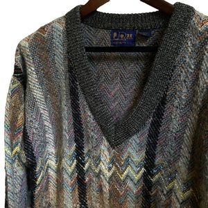 VTG 80’s LeRoy V-Neck Sweater L